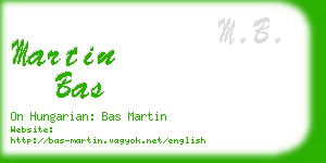 martin bas business card